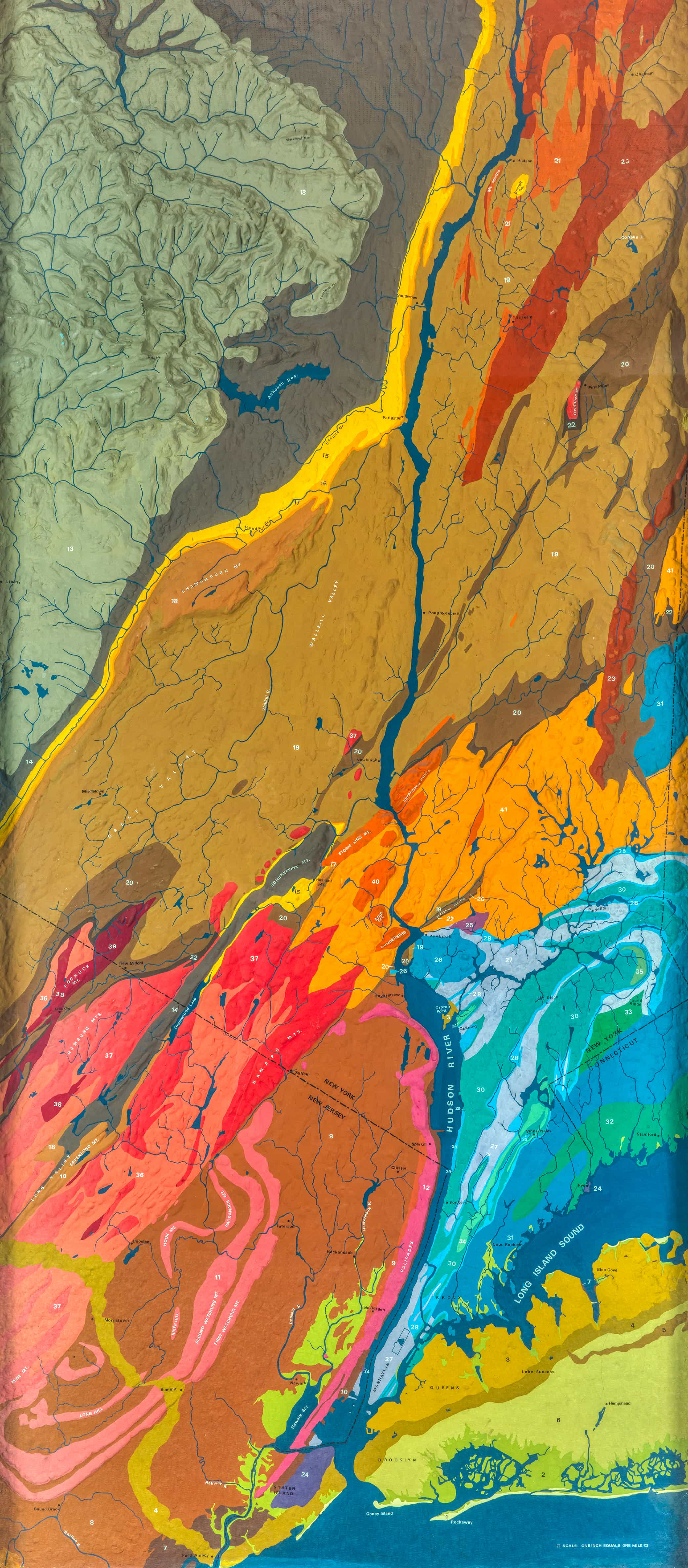 Geological map of New York State