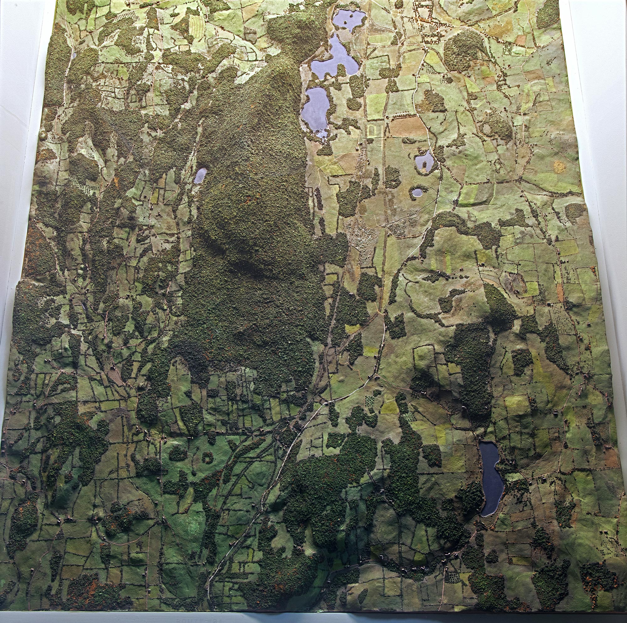 Model showing Bird's Eye View of Stissing Mountain and the Valley Of Fine.