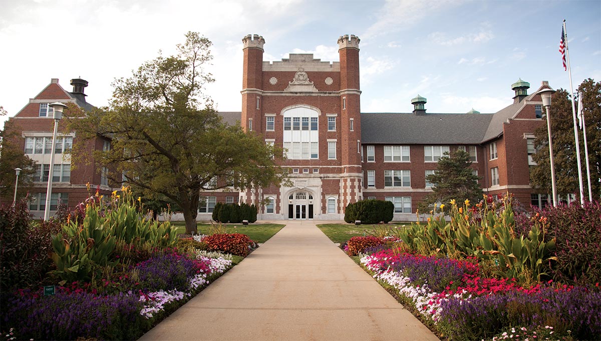 A photograph of the Northwest Missouri State University campus